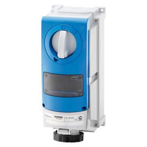 VERTICAAL BEVESTIGDE VERGRENDELDE CONTACTDOOS-MET BODEM-VOOR