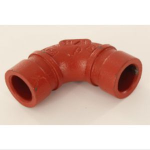 Bocht 90° groef 10 oranje 1"x33,7mm