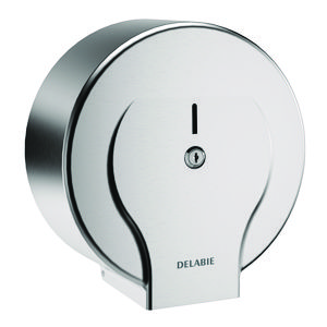 Toiletpapierverdeler rol 400m RVS 304 gepol. groot model