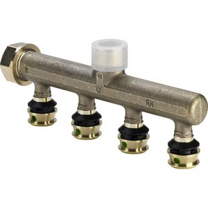 Verdeler RAXOFIX 3/4"bt.dr. 4 x aansluitingen 16mm pers 5326.05