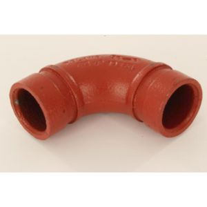 Bocht 90° groef 10 oranje 1.1/4"x42,4mm