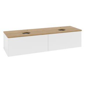 Wastafelonderkast Antao 1600x360x500mm White Matt Lacquer K39051MT