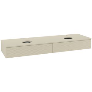 Wastafelonderkast Antao 1600x190x500mm S.Grey Matt Lacquer K17150HJ