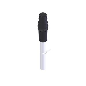 Dakdoorvoer Ø80/125 zwart d-p/g