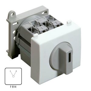 Wisselschakelaar 25A 3-polig DIN-rail montage