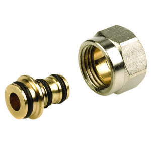 Knelkoppeling VPE/AKB M22 - 16x2mm bn. vernikkeld 839 VVE=2