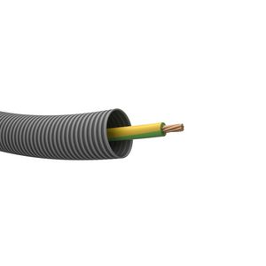 Rol a 100m. voorbedrade buis PROFIT 16 gy VDS Eca 90C ye/gn# 6mm² (geel/groen)