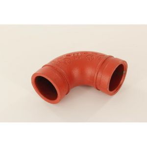 Bocht 90° groef 10 oranje 2"x60,3mm