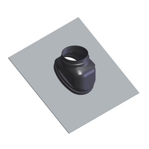 Dakpan univ. 25-45° Ø125 zwart d-loodvrij ATAG