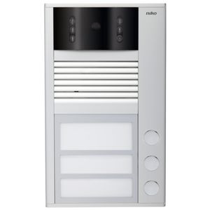 Opbouwbuitenpost met 3 bellen en kleurencamera