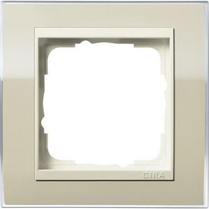afdekraam 1-voudig overgangsafdekplaat CW Gira Event Clear zand