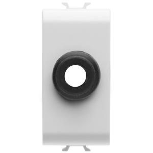 CABLE OUTLET-1 MODULE-SATIN WHITE-CHORUSMART