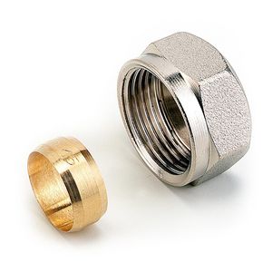 Knelkoppeling staal/CU M22 x 15mm bn. 823RMC