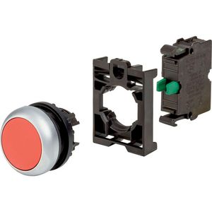 Drukknop vlak rood terugverend M22-D-R-K10-BVP