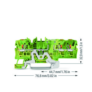 3-draads aardklem Met Druk 2,5mm² 2202-1707 VVE=50