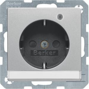 Wandcontactdoos RA controle-led berker Q.1/Q.3/Q.7 alulook