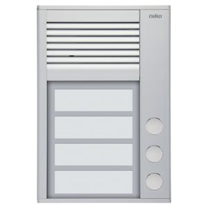 Opbouwbuitenpost 16mm met 3 bellen