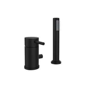 Badrandkraan LIGHT 2-gats (zonder baduitloop) met staafdouche chroom