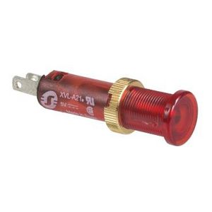 signaallamp Rond 8 IP40 rood ingebouwde LED -12Vkabelsch.