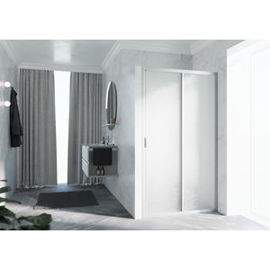 Schuifdeur LUNES 2P 1200-1260x1950mm glas niva profiel matchroom