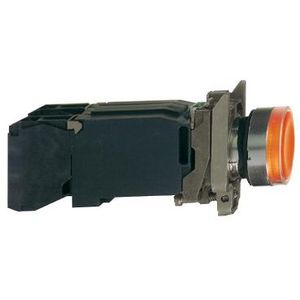 Drukknop Verlicht Verzonken Terugvering 22mm 240V Oranje