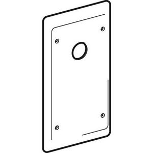 Afdekplaat voor inbouwsifon