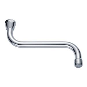 Kraanuitloop Cascade SLC S 1/2"chr. sprong 170mm