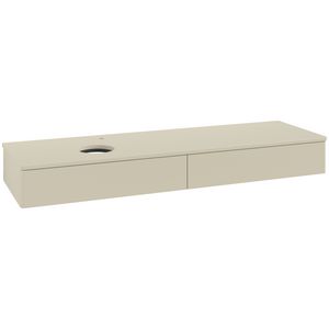 Wastafelonderkast Antao 1600x190x500mm S.Grey Matt Lacquer L15050HJ