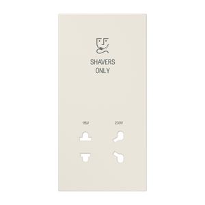 Afdekking wit voor scheer wandcontactdoos LS990