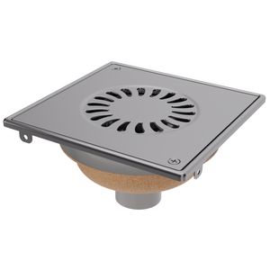 A-put ABS 196 x 196mm onderuitloop 50 vzb.