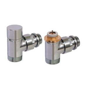 Afsluiter thermostatisch DESIGN haaks 1/2" chroom D3804C