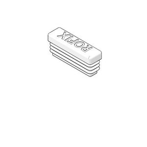 Afdekdop standbuis - 35x10mm wit VVE=100