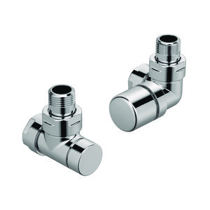 Kranenset type G set deco radiatorkraan rechts verchroomd