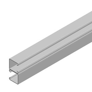 NX0120V Montagerail gesloten 2x41x41x2,5 Z/Z L=6m