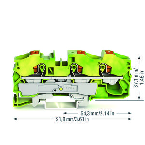 3-draads aardklem Met drukknop 16mm² VVE=20