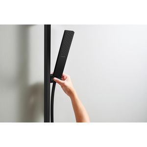 Glijstangset Pulsify E 100 1 straalsoort EcoSmart met glijstang 65cm mat zwart 24370670