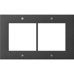 DesignAfdekraam 2-voudig deurstation OB Gira TX_44 antraciet