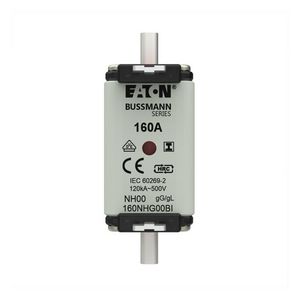 Zekering laagsp. 160A AC 500V NH00 gL/gG dubbele mel VVE=3