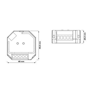 Dimmer inbouw Bluetooth faseafsnijding 1-200W LUMIKO EASY