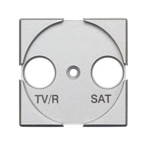 Afdekplaat TV-Sat 2 modulen Axolute Tech