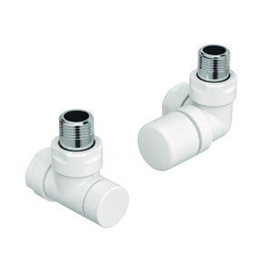 Kranenset type G set deco radiatorkraan rechts RAL9016