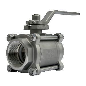 3-delige Kogelkraan PC X3900 DN15