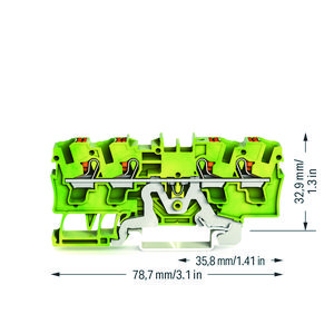4-draads aardklem Met drukknop 4mm² VVE=50