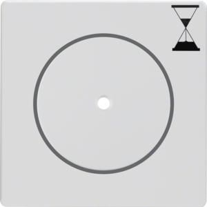 Afdek. v tijdrelaisinbouwelement berker Q.1/Q.3/Q.7 polarwit
