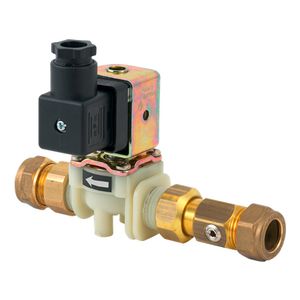 Magneetventiel 15mm knel + afsluiter