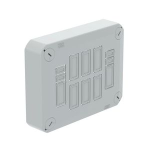 Stekerbare deksel voor kabeldozen leeg 150x116x39 Poly li