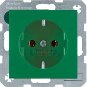 Wandcontactdoos RA steek berker S.1/B.3/B.7 groen mat