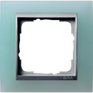 afdekraam 1-voudig overgangsafdekplaat kl.alum. Gira Event Opaque mint