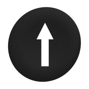 Kapje verzonken drukknop ZwartPijl Omlaag" XB4/XB5 VVE=10