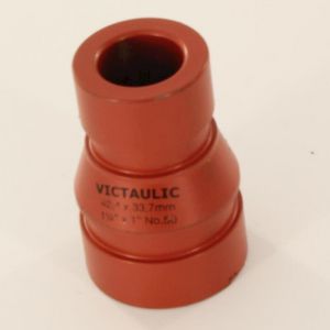 Verloopstuk conc. groef 50 oranje 1.1/4"x1"/42,2x33,7mm
